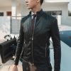 Áo khoác da nam Biluxury AKDT028DEN